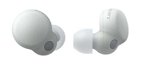Sony LinkBuds S True Wireless Noise Cancelling Kopfhörer – Ultraleicht für ganztägigen Komfort mit kristallklarer Gesprächsqualität – Bis zu 20 Stunden Akkulaufzeit mit Ladeetui – Weiß