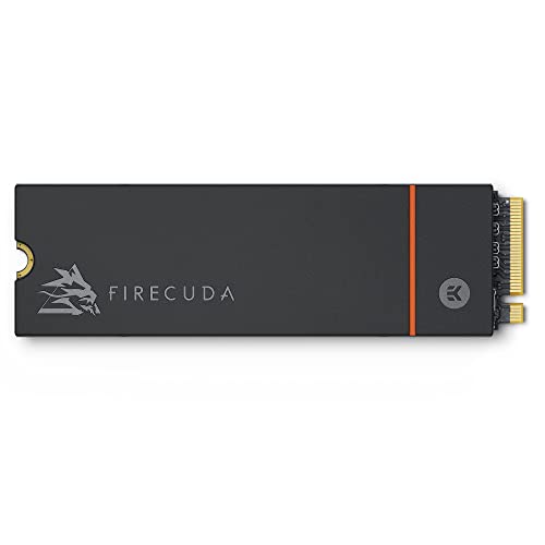 Seagate FireCuda 530, 1 TB, Internal SSD, M.2 PCIe Gen4 ×4 NVMe 1.4, transfer speeds up to 7300 MB/s, 3D TLC NAND, 1275 TBW, 1.8M MTBF, Heatsink, For PS5/PC, 3 year Rescue Services (ZP1000GM3A023)