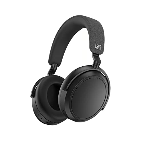 Sennheiser MOMENTUM 4 Wireless Kopfhörer mit Bluetooth - mit adaptiver Geräuschunterdrückung für kristallklare Anrufe - 60 Stunden Akkulaufzeit - anpassbarer Klang, leicht und faltbar - Schwarz