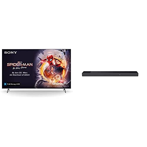Sony KE-75XH90/P Bravia 189 cm (75 Zoll) Fernseher + HT-A7000 7.1.2-Kanal Surround Sound Dolby Atmos Premium-Soundbar mit integriertem Subwoofer