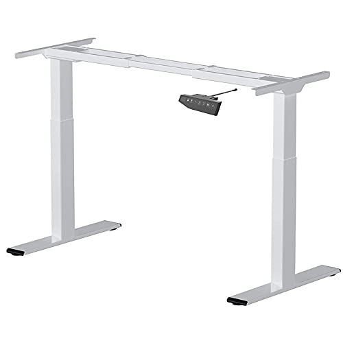 Flexispot EB2W Höhenverstellbarer Schreibtisch Elektrisch höhenverstellbares Tischgestell, passt für alle gängigen Tischplatten. Mit Memory-Steuerung und Softstart/-Stop