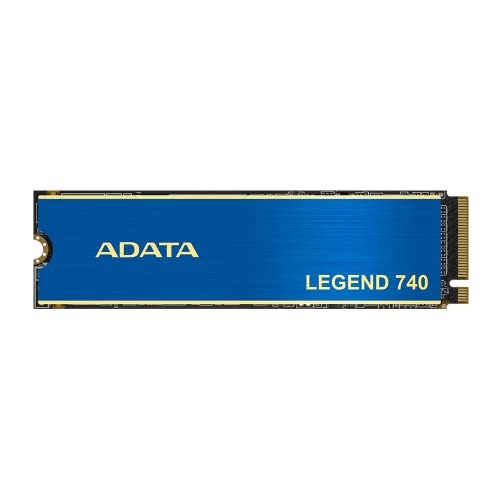 ADATA & XPG Legend 740 PCIe Gen3 x4 M.2 2280 Solid-State-Laufwerk SSD 500GB, NVMe 1.3, Bis zu 2500 MB/s, PC Gaming, 3D NAND, LDPC, AES 256-Bit Verschlüsselung ALEG-740-500GCS Blue