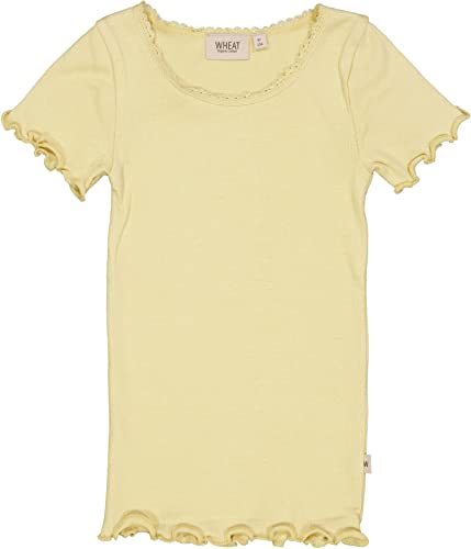Wheat Mädchen Kinder RIPP-T-Shirt Lace Kurzarm Biobaumwolle und Modal Öko Tex Standard 100