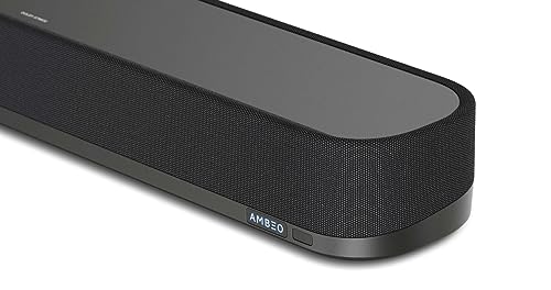 Sennheiser Die AMBEO Soundbar Mini Immersives 3D-Audio für Fernsehen, Filme und Musik – Kompaktes Gerät mit leistungsstarken adaptiven Funktionen und vielseitigen Verbindungsmöglichkeiten