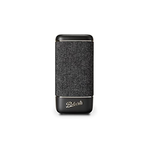 Bluetooth-Lautsprecher Roberts Beacon 335 – Tragbar, aufladbar, 15 Stunden Akkulaufzeit, Zwei Passivbassmembranen, Bassverstärker, Equalizer, Stereokopplung, 2 Jahre Garantie Carbonschwarz