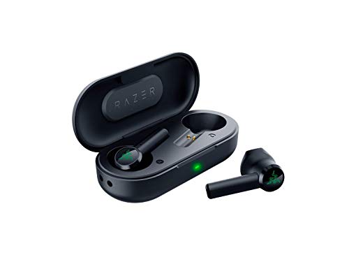 Razer Hammerhead True Wireless - Kabellose Earbuds (In-Ear Ohrhörer, Ultra-niedrige Latenzen, Wasserabweisend, 13mm-Treiber, Touch-Unterstützung, Bluetooth 5.0, Sprachsteuerung, Lade-Etui) Schwarz