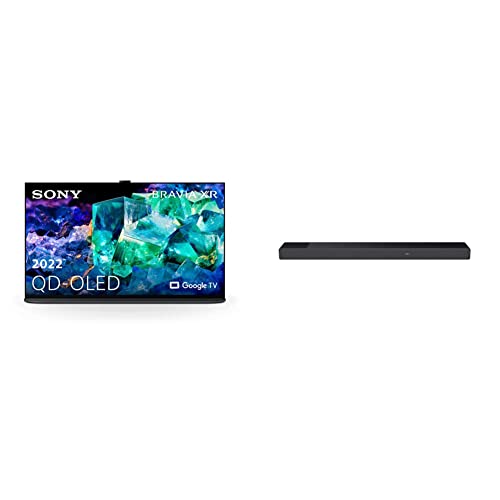 Sony XR-65A95K/P BRAVIA XR 65 Zoll Fernseher + HT-A7000 7.1.2-Kanal Surround Sound Dolby Atmos Premium-Soundbar mit integriertem Subwoofer