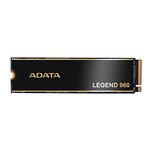 ADATA 4TB SSD LEGEND 960, NVMe PCIe Gen4x4 M.2 2280 Internes Gaming Solid State Drive, Geschwindigkeit bis zu 7.400 MB/s, Hochleistungscomputer, Super Endurance mit 3D NN Und