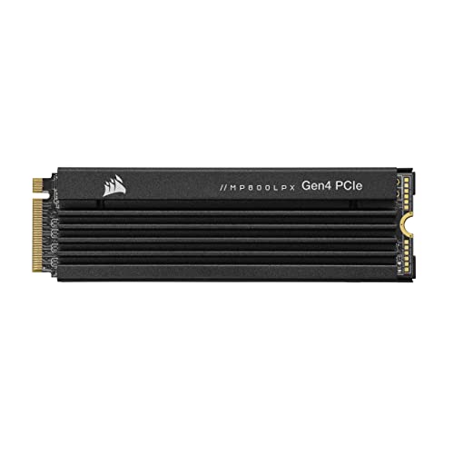 Corsair MP600 PRO LPX M.2 NVMe PCIe x4 Gen4 SSD, 1 TB, optimiert für PS5 Black, 1 Stück