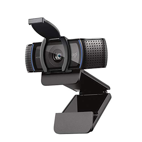 Logitech C920s HD PRO Webcam, Full-HD 1080p, 78° Blickfeld, Autofokus, Belichtungskorrektur, USB-Anschluss, Abdeckblende, Für Skype, FaceTime, Hangouts,etc., PC/Mac/ChromeOS/Android/Xbox One -Schwarz
