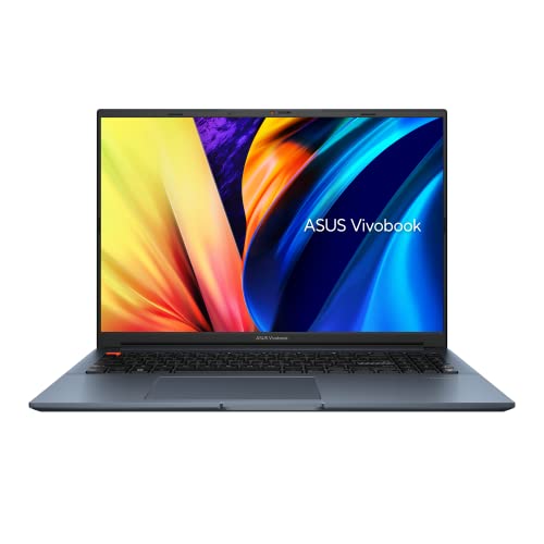 ASUS Vivobook Pro 16X Creator Laptop | 16' 4K OLED Display | 120Hz/0,2ms | Intel i7-12700H | 16GB RAM | 1TB SSD | NVIDIA RTX 3050Ti, 4GB GDDR6| Win11 Home | QWERTZ Tastatur | blau