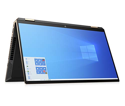 HP Spectre x360 15-eb1079ng (15,6 Zoll / UHD OLED IPS Touch) 2in1 Laptop (Intel Core i7-1165G7, 16GB DDR4 RAM, 2TB SSD, Intel Iris Xe Grafik, Win 10, QWERTZ) schwarz, Fingerprintsensor, Pen