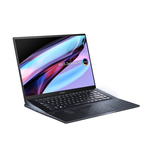 ASUS Zenbook Pro 16X OLED Laptop (16 Zoll, 16:10 OLED WQUXGA 3840 x 2400) Notebook (Intel i9-12900H, 32GB RAM, 2TB SSD, NVIDIA RTX 3060 6GB GDDR6, Win 11H) Tech Black/QWERTZ