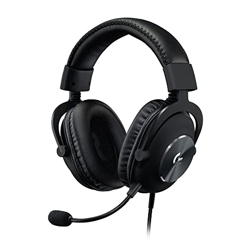 Logitech G PRO X Gaming-Headset, Over-Ear Kopfhörer mit Blue VO!CE Mikrofon, DTS Headphone:X 7.1, PRO-G 50mm Lautsprechern, 7.1 Surround Sound für Esport Gaming, PC/PS/Xbox/Nintendo Switch - Schwarz