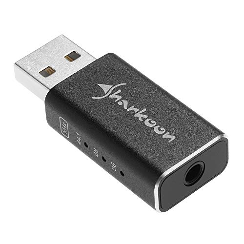 Sharkoon Gaming DAC Pro S, Externe USB Hi-Res Audio Soundkarte, keine Treiber notwendig