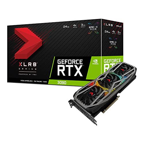 PNY GeForce RTX™ 3090 24GB XLR8 Gaming Revel Epic-X RGB™ Triple Fan Grafikkarte