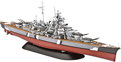 Revell Modellbausatz Schiff 1:700 - Battleship Bismarck im Maßstab 1:700, Level 4, originalgetreue Nachbildung mit vielen Details, 12 Jahre to 99 Jahre, 05098