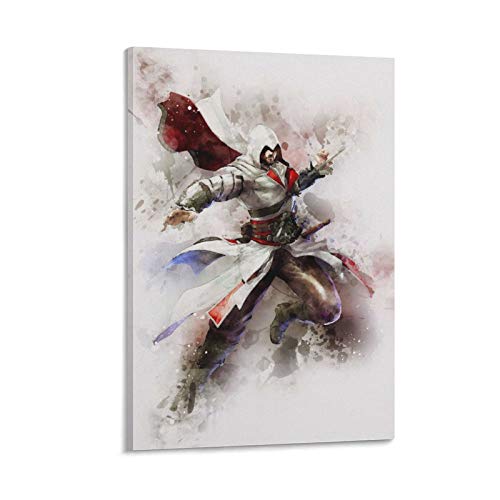 Assassins Creed II14 Poster, dekoratives Gemälde, Leinwand, Wandkunst, Wohnzimmer, Poster, Schlafzimmer, Malerei, 20 x 30 cm