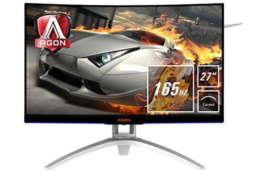 AOC Gaming Agon AG272FCX6 68 cm (27 Zoll) Curved Monitor (HDMI, USB Hub, DisplayPort, 1ms Reaktionzeit, 1920 x 1080, 165 Hz, FreeSync) schwarz/silber