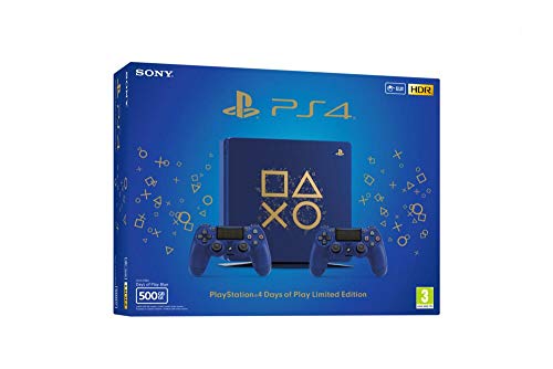 Sony Playstation 4 Slim Days of Play Limited Edition 500GB, Blue, E-Chassis + 2 Controller