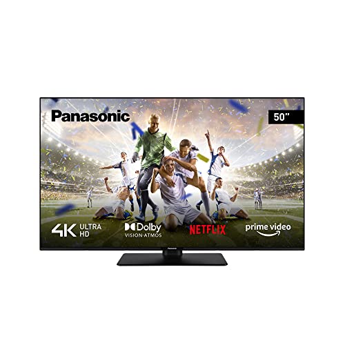 Panasonic TX-50MX600E, 50 Zoll 4K Ultra HD LED Smart TV, High Dynamic Range (HDR), Linux TV, Dolby Atmos & Dolby Vision, Google Assistant & Amazon Alexa Unterstützung, Bluetooth, Schwarz