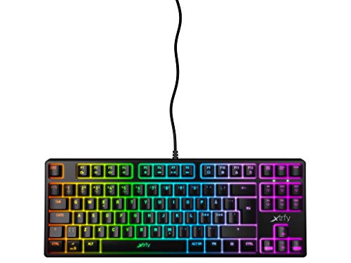 Xtrfy K4 TKL RGB Kompakte mechanische Gaming-Tastatur – UK-Layout, schwarz