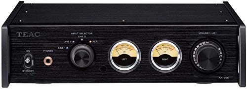 Teac AX-505-B Stereo Vollverstärker (115 Watt je Kanal, Stromsparfunktion, Kopfhörerverstärkerschaltung, Cinch-Eingang) Schwarz