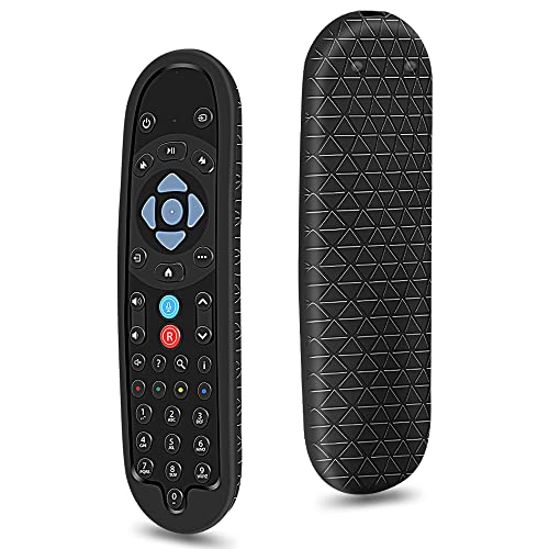Silikon Hülle Schutzhülle für Sky Q Fernbedienung EC202 / EC201 Fernbedienungen Smart TV Remote Control Cover Case Anti-Rutsch Stoßfest für Sky Q 2020 Newest Bluetooth Voice Fernbedienung (Schwarz)