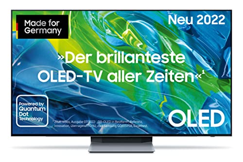 Samsung OLED-Fernseher GQ55S95BTXZG, 2022, Smart TV, Powered by Quantum Dot Technology, Dolby Atmos, 'LaserSlim'-Design