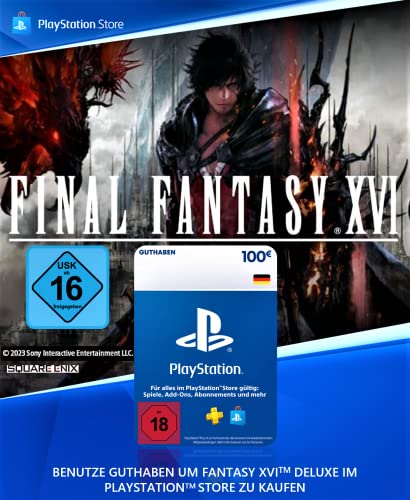 100€ PlayStation Store Guthaben für Final Fantasy XVI Deluxe Edition [Im PlayStation Store vorbestellen] - Deutsches Konto [Code per Email]
