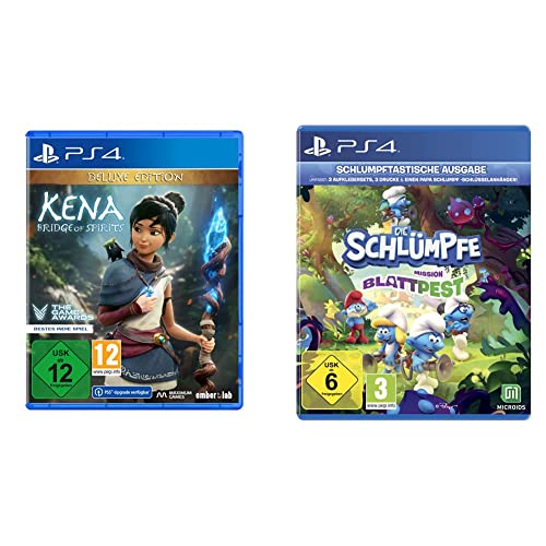 Kena: Bridge of Spirits (Deluxe Edition) - [Playstation 4] & Die Schlümpfe: Mission Blattpest - Schlumpftastische Ausgabe - [Playstation 4] - Limited Edition