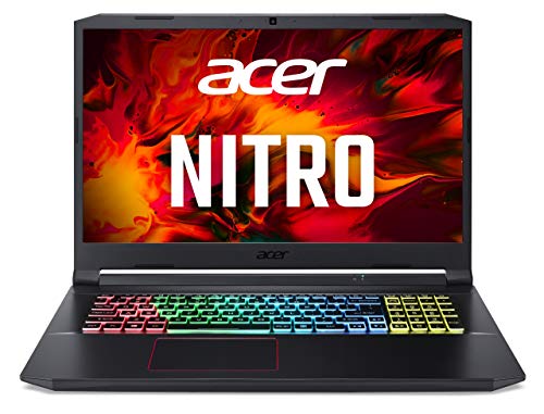 Acer Nitro 5 (AN517-52-73FQ) Gaming Laptop | 17,3 FHD 120Hz Display | Intel Core i7-10750H | 16 GB RAM | 512 GB SDD | NVIDIA GeForce RTX 3060 | Windows 11 | QWERTZ Tastatur | schwarzrot