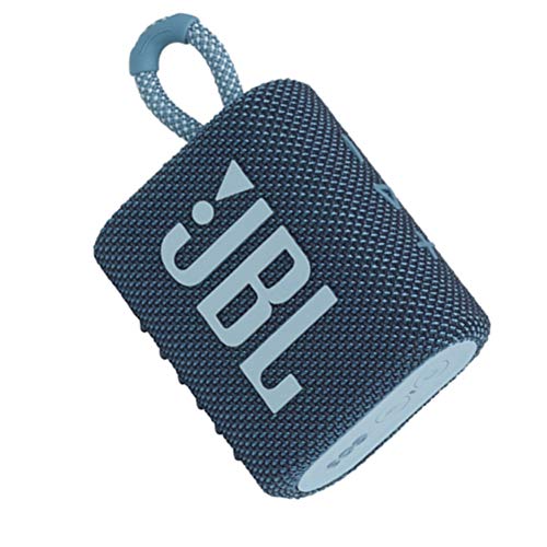 JBL GO 3 kleine Bluetooth Box in Blau – Wasserfester, tragbarer Lautsprecher für unterwegs – Bis zu 5h Wiedergabezeit mit nur einer Akkuladung,1er Pack