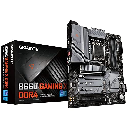 Gigabyte B660 Gaming X DDR4 (128 GB, Sockel 1700/B660/DDR4/S-ATA 600/ATX), Schwarz