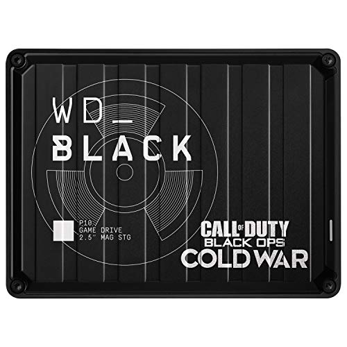 WD_BLACK P10 Game Drive Call of Duty: Black Ops Cold War Special Edition 2 TB (Gaming Speicher, Übertragungsgeschwindigkeiten bis 140 MB/s) Schwarz