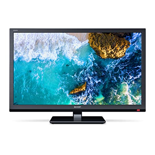 SHARP 24EA4E LED TV 60 cm (24 Zoll) HD Ready Fernseher (HDMI, USB, HD Tuner), Schwarz [Energieklasse E]