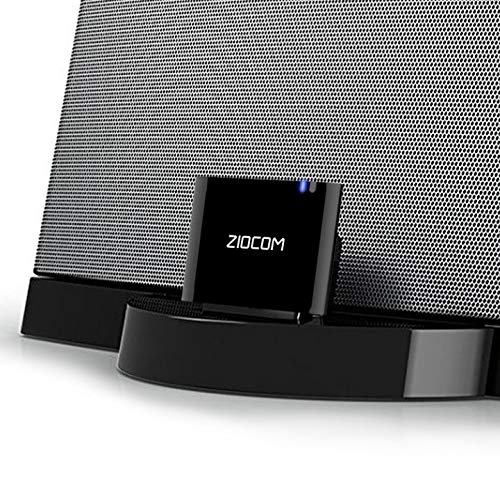 ZIOCOM Bluetooth-Adapter für Bose SoundDock, drahtloser Bluetooth-Audioempfänger für 30-poligen iPhone iPod Dock-Lautsprecher, Nicht für Autos oder Motorräder geeignet, schwarz